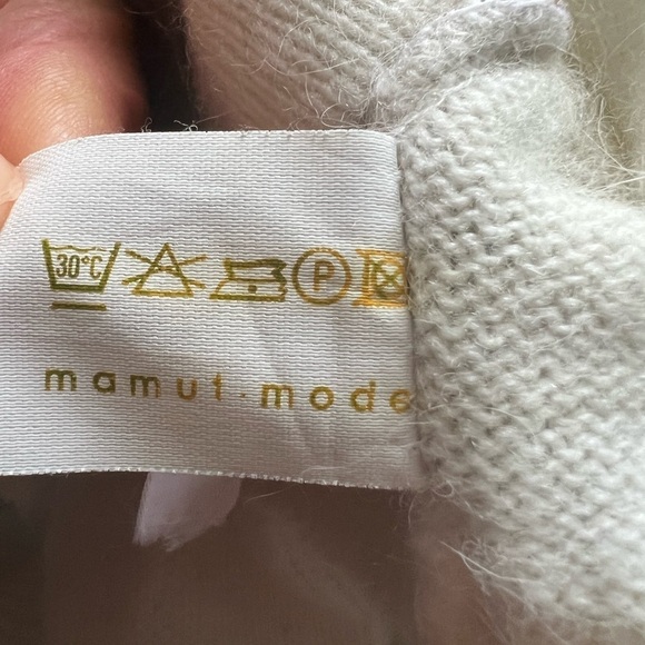Vtg Mamut Moden Lambswool Angora Blend Mock Neck Sweater Made in Germany 44 (12) - Picture 9 of 12